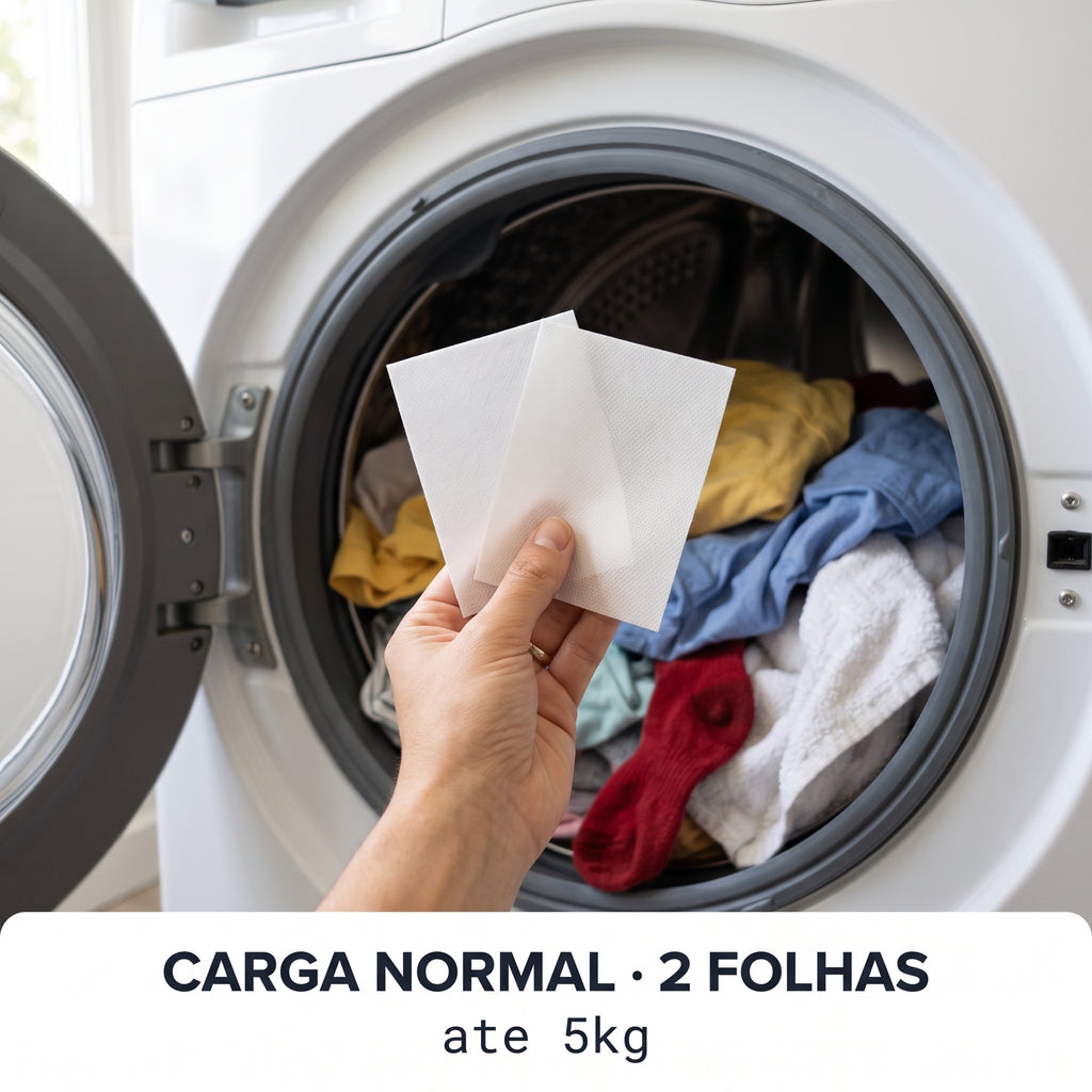 Folhas Antimanchas para Lavagem
