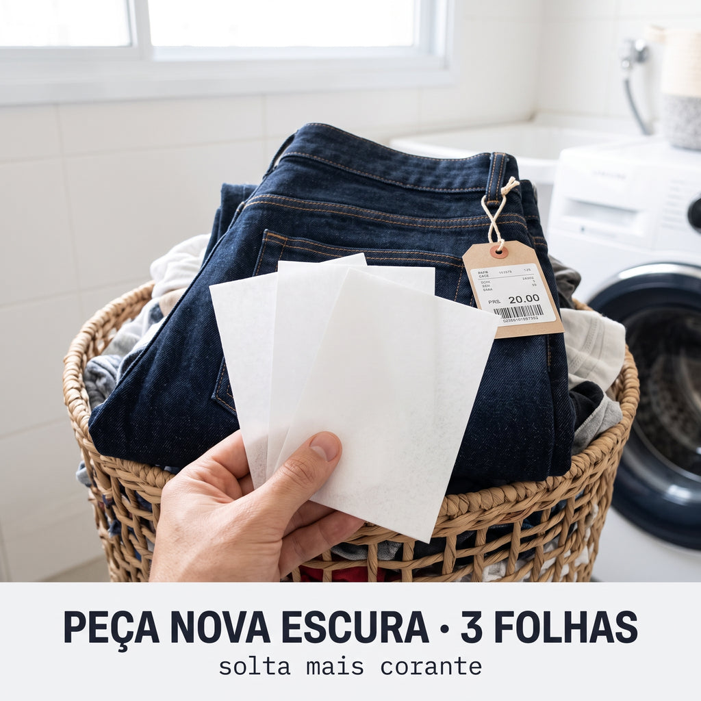 Folhas Antimanchas para Lavagem