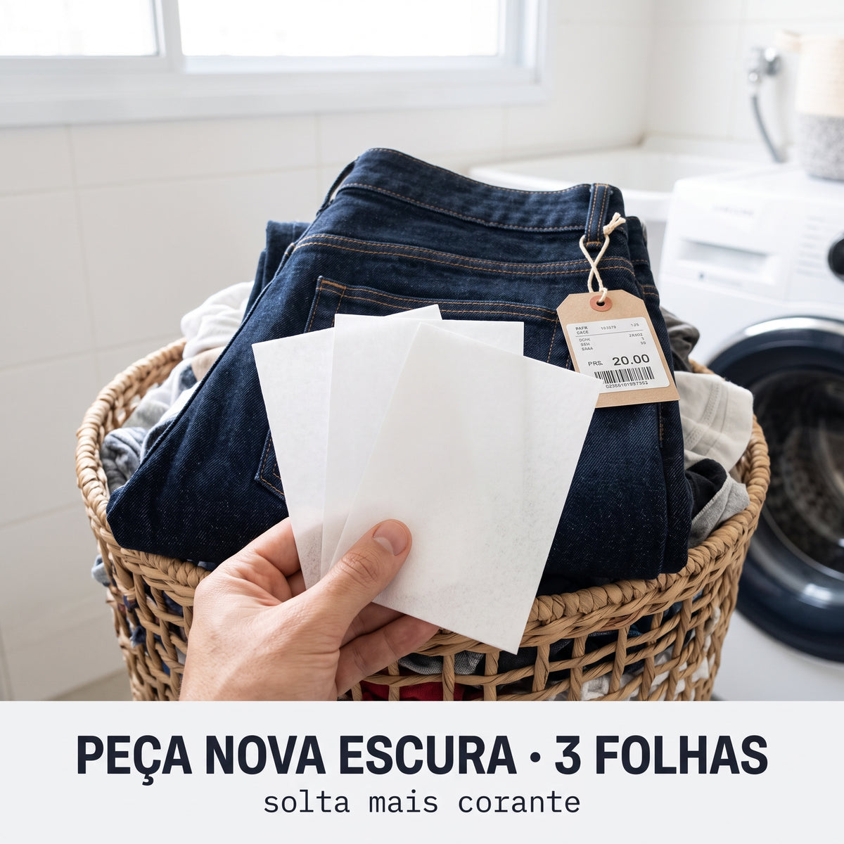 Folhas Antimanchas para Lavagem